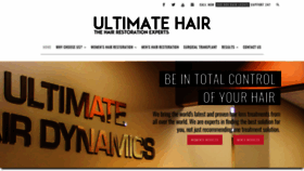 What Ultimatehairdynamics.com website looked like in 2019 (4 years ago)