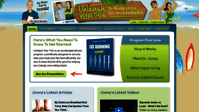What Unleashyourthin.com website looked like in 2019 (4 years ago)