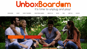 What Unboxboardom.com website looked like in 2019 (4 years ago)