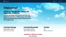 What Upfile.us website looked like in 2019 (4 years ago)
