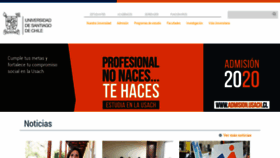 What Udesantiago.cl website looked like in 2019 (4 years ago)