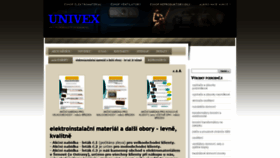 What Univex.cz website looked like in 2019 (4 years ago)