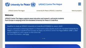 What Upeace.nl website looked like in 2019 (4 years ago)