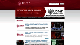 What Usmp.edu.pe website looked like in 2019 (4 years ago)