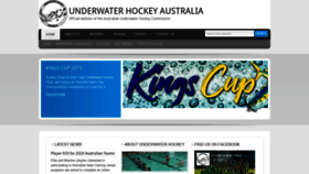 What Underwaterhockeyaustralia.org.au website looked like in 2019 (4 years ago)