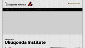 What Ukuqonda.org.za website looked like in 2019 (4 years ago)