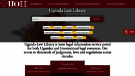 What Ugandalawlibrary.net website looked like in 2019 (4 years ago)