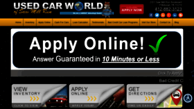 What Usedcarworldpa.com website looked like in 2019 (4 years ago)