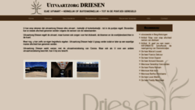 What Uitvaartzorg-driesen.be website looked like in 2019 (4 years ago)