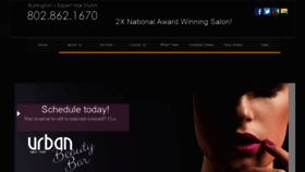 What Urbansalonteam.com website looked like in 2019 (4 years ago)