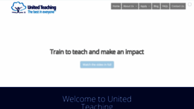 What Unitedteaching.org.uk website looked like in 2019 (4 years ago)
