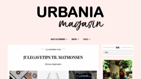 What Urbaniamagasin.no website looked like in 2019 (4 years ago)