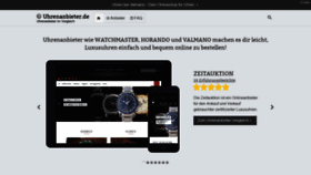 What Uhrenanbieter.de website looked like in 2019 (4 years ago)