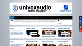 What Univoxaudio.co.uk website looked like in 2019 (4 years ago)