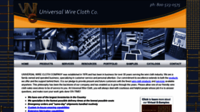 What Universalwirecloth.com website looked like in 2019 (4 years ago)