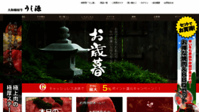 What Ushigen.com website looked like in 2019 (4 years ago)