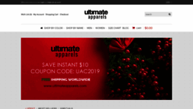 What Ultimateapparels.com website looked like in 2019 (4 years ago)