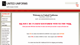 What Uniteduniformsestore.com website looked like in 2019 (5 years ago)