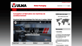What Ulmapackaging.fr website looked like in 2019 (4 years ago)