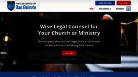 What Uschurchlaw.com website looked like in 2019 (4 years ago)