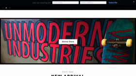 What Unmodernindustries.com website looked like in 2019 (4 years ago)