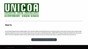 What Unicoa.com website looked like in 2019 (4 years ago)