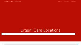 What Urgentcarelocations.org website looked like in 2019 (4 years ago)