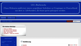 What Ulis-buecherecke.ch website looked like in 2019 (4 years ago)