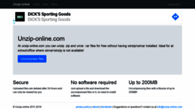 What Unzip-online.com website looked like in 2019 (4 years ago)
