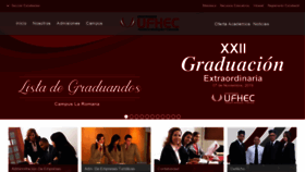 What Ufhec.edu.do website looked like in 2019 (4 years ago)
