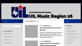 What Uilmusicregion26.com website looked like in 2019 (4 years ago)