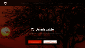 What Unmissable.com website looked like in 2019 (4 years ago)