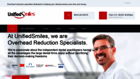 What Unifiedsmiles.com website looked like in 2019 (4 years ago)