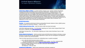 What Unitedspacealliance.com website looked like in 2019 (4 years ago)