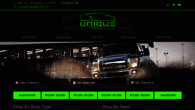 What Uniqueautosla.com website looked like in 2019 (4 years ago)