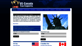 What Uscanadataxexperts.com website looked like in 2019 (4 years ago)