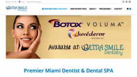 What Ultrasmilemiami.com website looked like in 2019 (4 years ago)