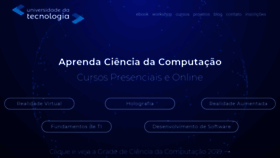 What Universidadedatecnologia.com.br website looked like in 2019 (4 years ago)