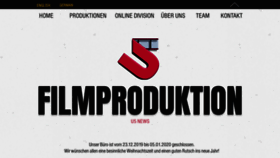 What U5-filmproduktion.de website looked like in 2019 (4 years ago)