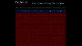 What Uncensoredpartylines.com website looked like in 2019 (4 years ago)