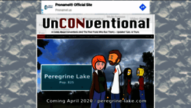 What Unconventional-comic.com website looked like in 2019 (4 years ago)