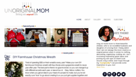 What Unoriginalmom.com website looked like in 2019 (4 years ago)