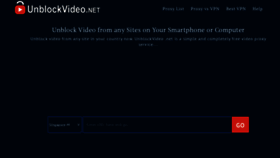 What Unblockvideo.net website looked like in 2019 (4 years ago)
