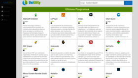 What Usitility.es website looked like in 2019 (4 years ago)