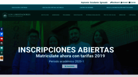 What Ulibertadores.edu.co website looked like in 2019 (4 years ago)