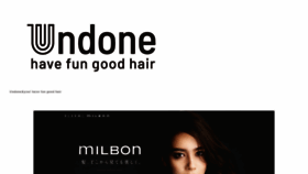 What Undone-hair.com website looked like in 2020 (4 years ago)