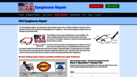 What Usaeyeglassesrepair.com website looked like in 2020 (4 years ago)