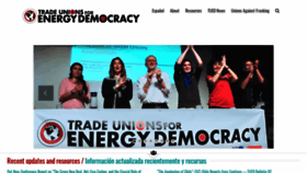 What Unionsforenergydemocracy.org website looked like in 2020 (4 years ago)