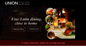 What Unionrestaurant.net website looked like in 2020 (4 years ago)