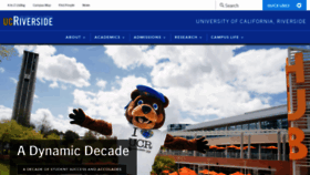 What Ucr.edu website looked like in 2020 (4 years ago)